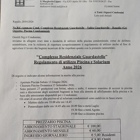 Apartment Guardastelle House Rapallo